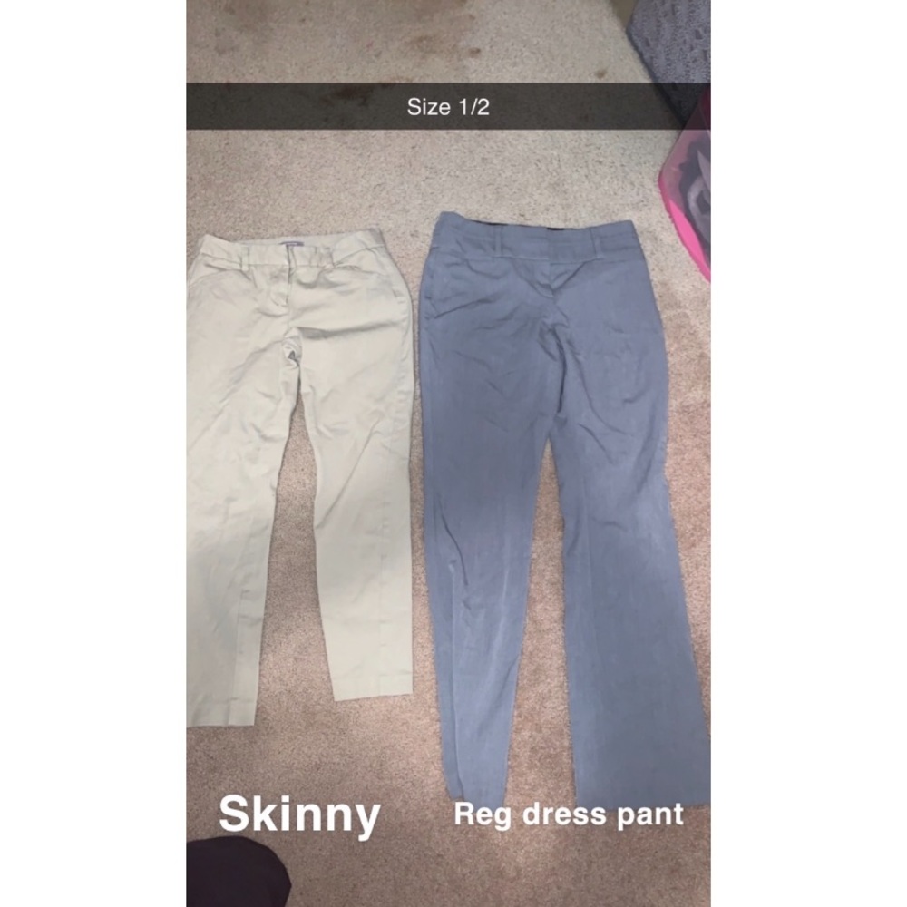 Two pairs dressy pants size 1/2